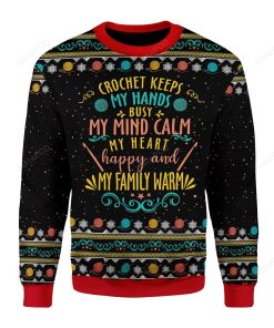 Crochet Keep My Hand Busy Ugly Christmas Sweater