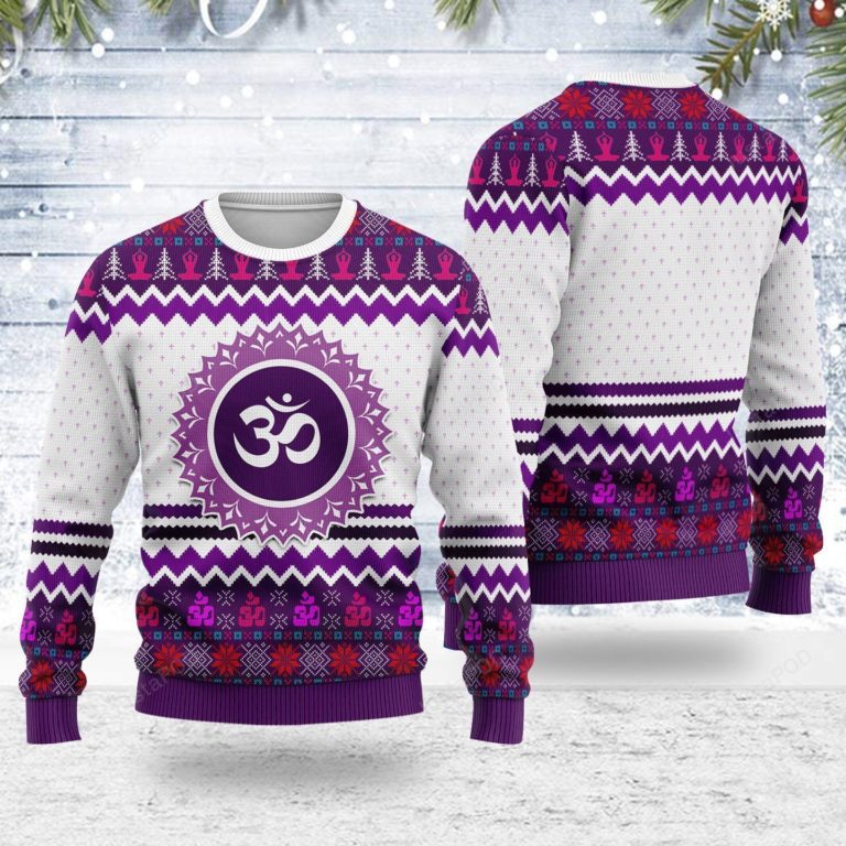Crown Eye Chakra For Unisex Ugly Christmas Sweater