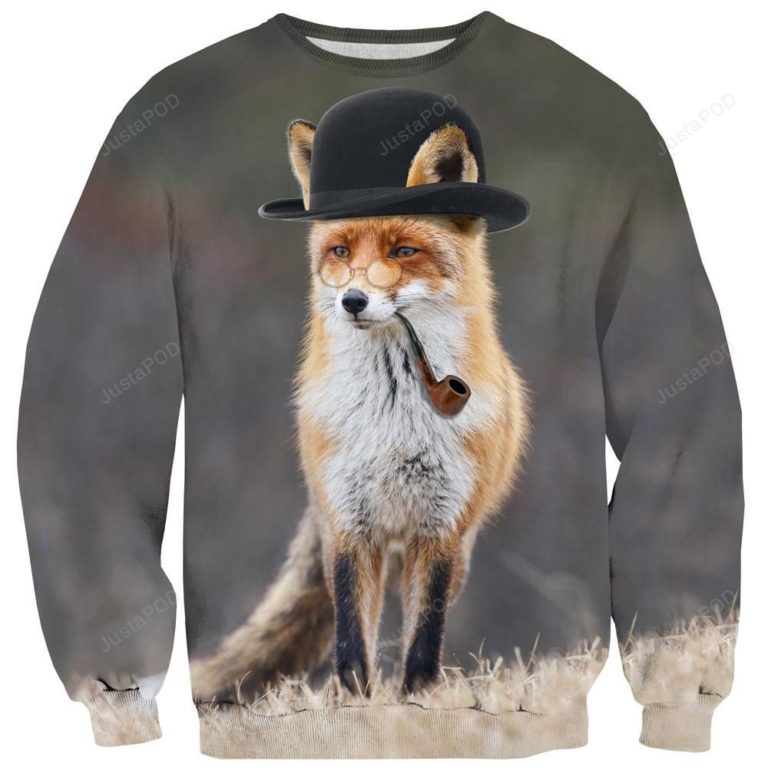 Dapper Fox Ugly Christmas Sweater
