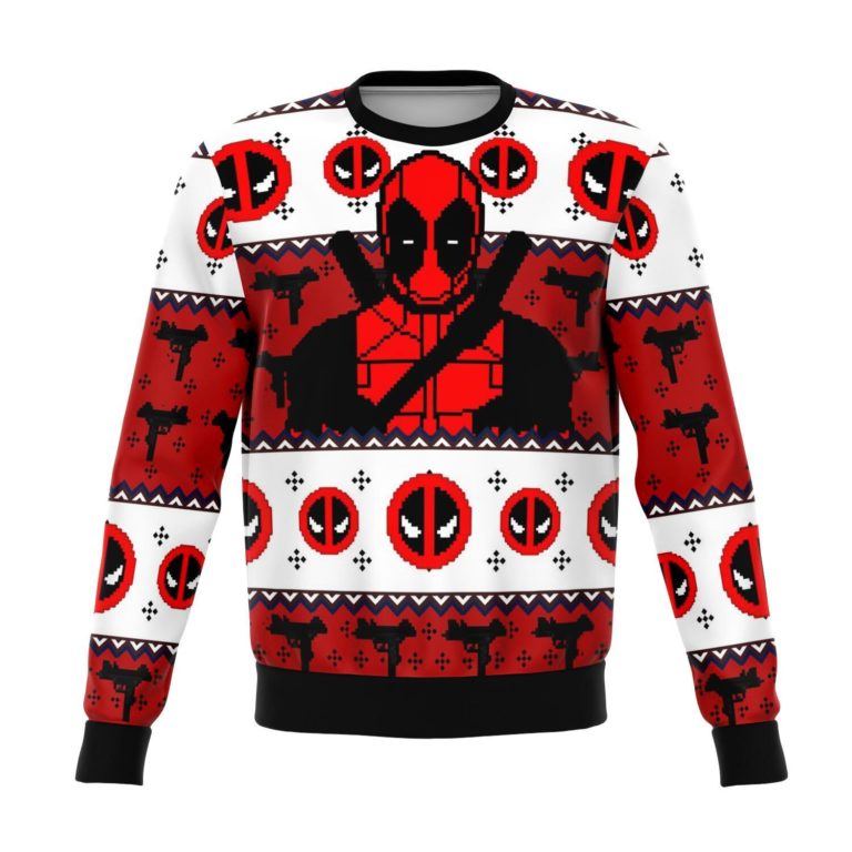 Deadpool Guy Premium Ugly Christmas Sweater