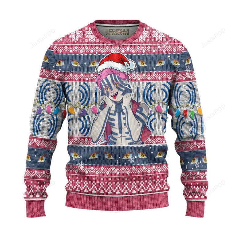 Demon Slayer Akaza Ugly Christmas Sweater