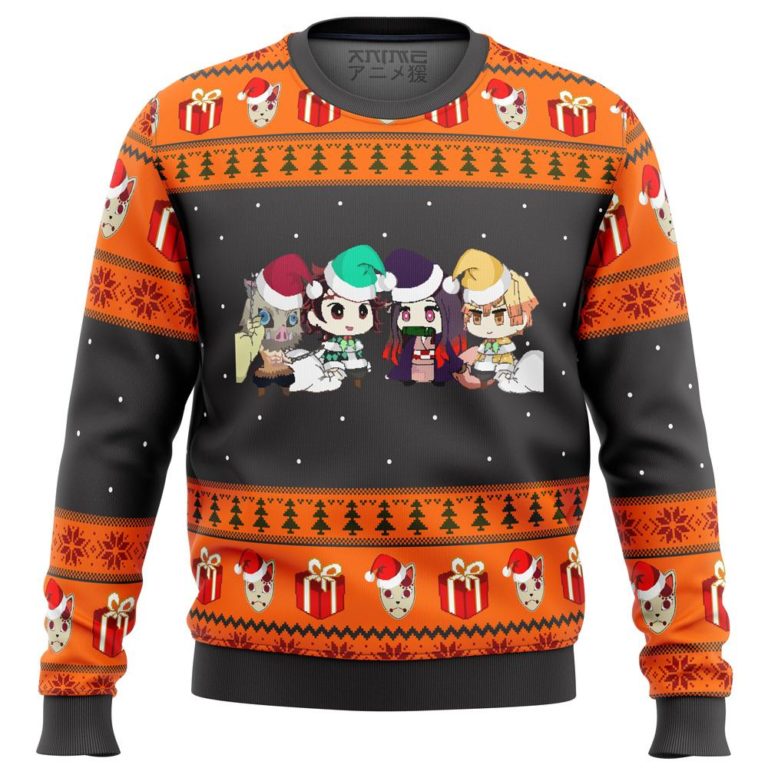 Demon Slayer Chibi Premium Ugly Christmas Sweater