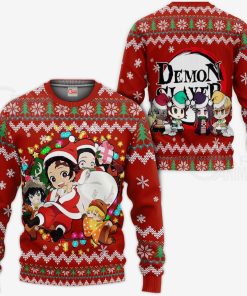 Demon Slayer Ugly Christmas Sweater Kimetsu No Yaiba Xmas Gift