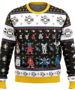 Digimon Sprites Premium Ugly Christmas Sweater