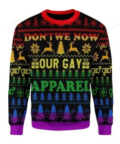 Don’t We Now Our Gay For Unisex Ugly Christmas Sweater