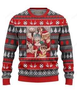 Dr Stone Anime Ugly Christmas Sweater Dr Stone Anime Ugly Christmas Sweater