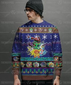 Eevengers Pokemon Christmas Knitted Sweater, Sweatshirt