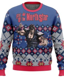 Fist Of The North Star Alt Premium Ugly Christmas Sweater