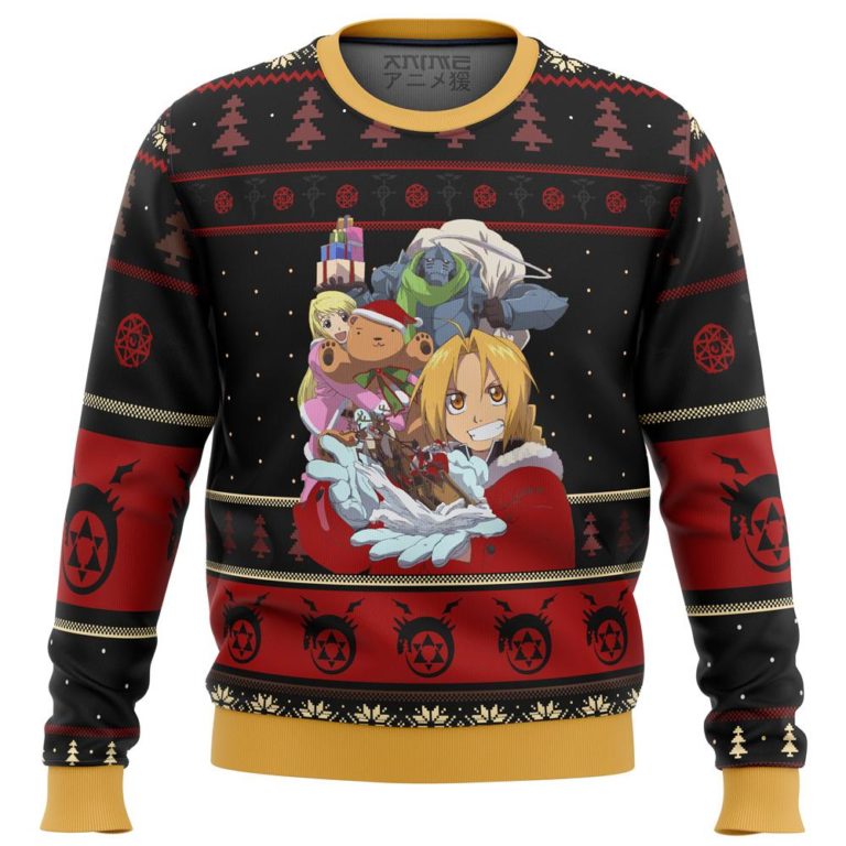 Fullmetal Alchemist Holidays Premium Ugly Christmas Sweater