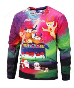 Funny Christmas Deer Gift Super Cool Icon Ugly Christmas Sweater