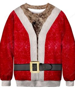 Funny Santa Claus Cosplay Ugly Christmas Sweater
