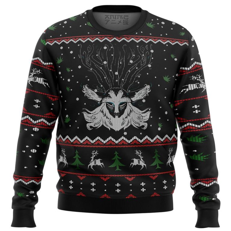 Ghibli Forest Spirit Premium Ugly Christmas Sweater