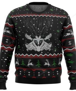 Ghibli Forest Spirit Ugly Christmas Sweater