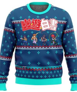 Ghost Fighter Yuyu Hakusho Premium Ugly Christmas Sweater