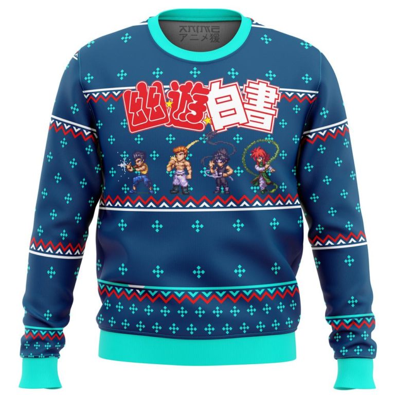 Ghost Fighter Yuyu Hakusho Premium Ugly Christmas Sweater