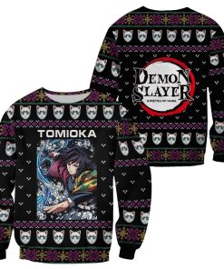 Giyu Tomioka Ugly Christmas Sweater Demon Slayer Anime Xmas Gift Custom Clothes