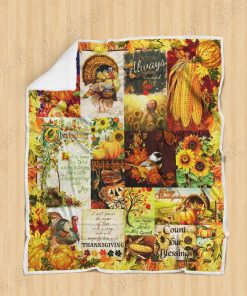 Happy Thanksgiving Fleece Blanket