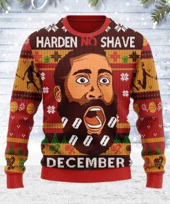 Harden No Shave December For Unisex Ugly Christmas Sweater
