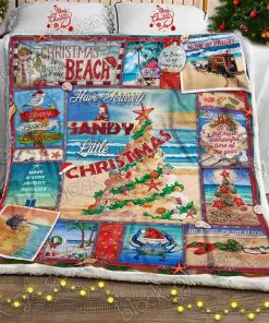 Have Yourself A Sandy Little Christmas Fleece Blanket