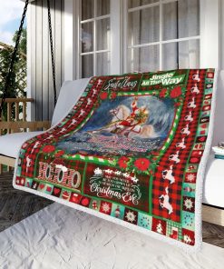Horse Sleigh May Your Troubles Be Less And Your Blessings Be More Fleece Blanket
