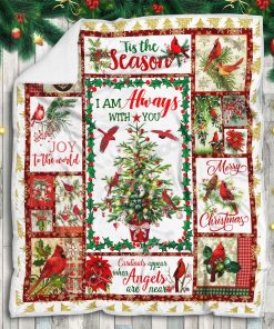 I Am Always With You, Cardinal Christmas Fleece Blanket