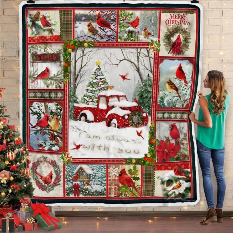I Am Always With You Cardinal Fleece Blanket