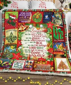 In This Louisiana House, Christmas Fleece Blanket