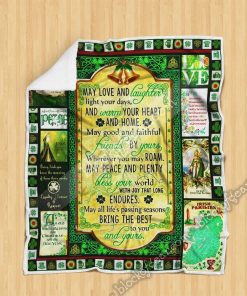 Irish Christmas Blessings For You Fleece Blanket
