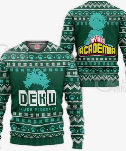 Izuku Midoriya Ugly Christmas Sweater Deku My Hero Academia Xmas Shirt