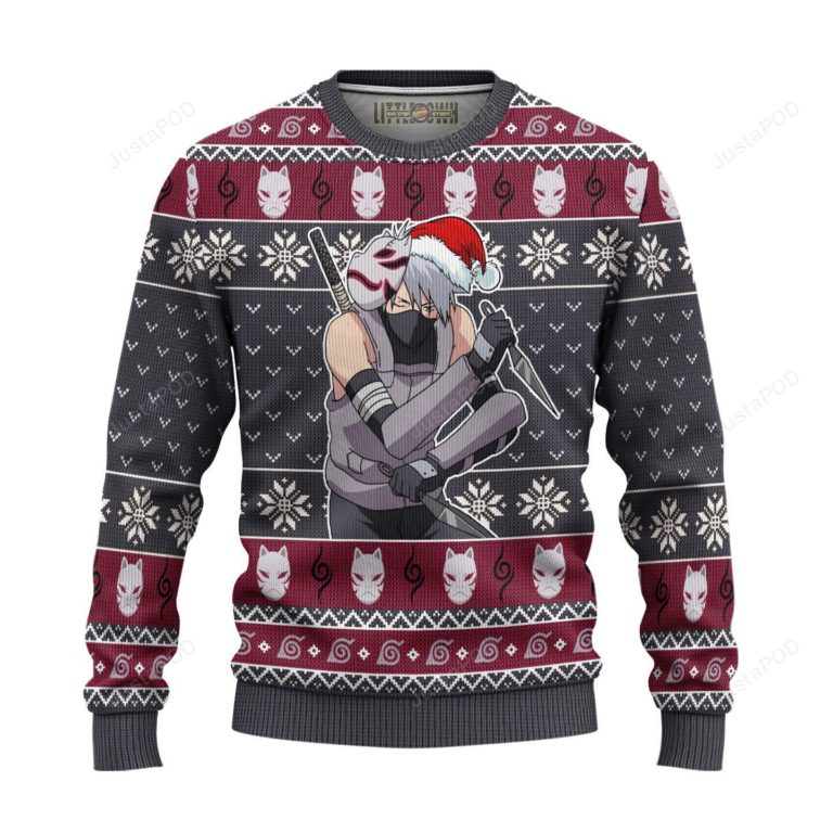 Kakashi Anbu Ugly Christmas Sweater