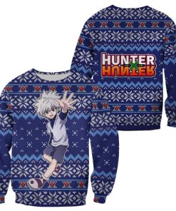 Killua Ugly Christmas Sweater Hunter X Hunter Anime Xmas Gift Custom Clothes