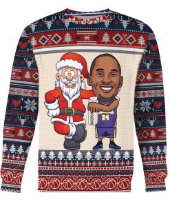 Kobe And Santa Claus Ugly Christmas Sweater