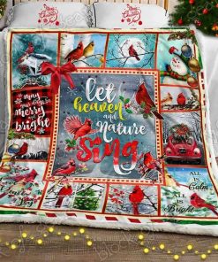 Let Heaven And Nature Sing Cardinals Fleece Blanket