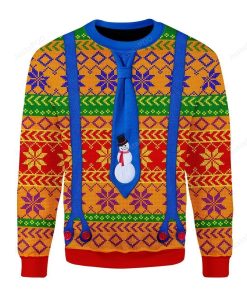 Lgbtq+ With Tie And Suspenders For Unisex Ugly Christmas Sweater