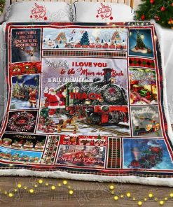 Little Train Christmas Fleece Blanket Little Train Christmas Fleece Blanket