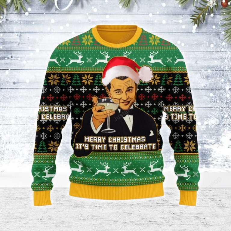 Merry Christmas It’s Time To Celebrate Ugly Christmas Sweater