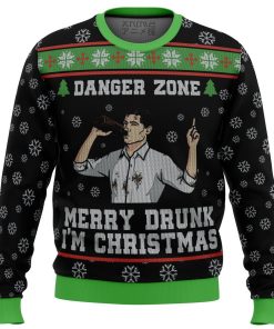 Merry Drunk Im Christmas Sterling Archer Black Premium Ugly Christmas Sweater Merry Drunk Im Christmas Sterling Archer Black Premium Ugly Christmas Sweater