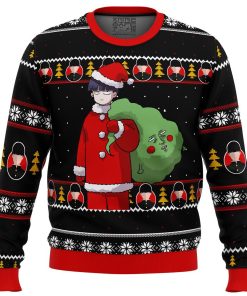 Mob Psycho 100 Santa Premium Ugly Christmas Sweater