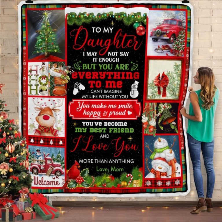Mom To Daughter, You Have Become My Best Friend, Christmas Fleece Blanket