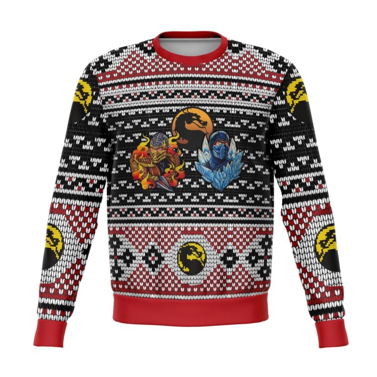 Mortal Combat Ninjas Premium Ugly Christmas Sweater