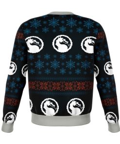 Mortal Combat Sub Zero Premium Ugly Christmas Sweater