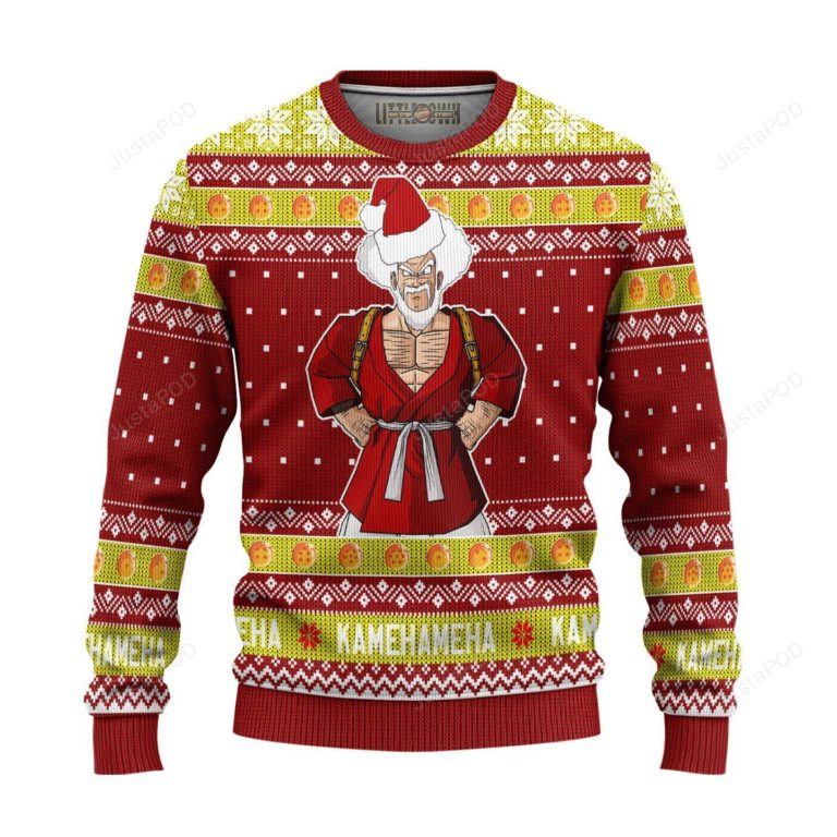 Mr Satan Dragon Ball Anime Ugly Christmas Sweater