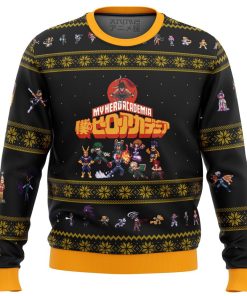 My Hero Academia Boku No Sprites Premium Ugly Christmas Sweater