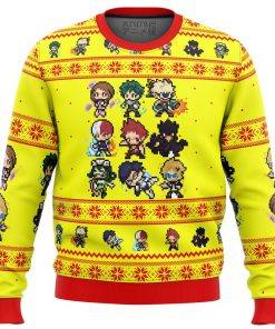 My Hero Academia Boku No Students Premium Ugly Christmas Sweater