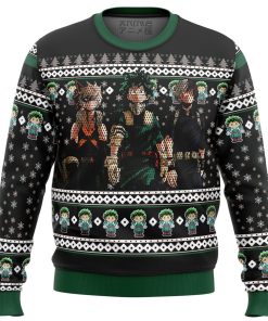 My Hero Academia Deku Bakugo Todoroki Top 3 Premium Ugly Christmas Sweater