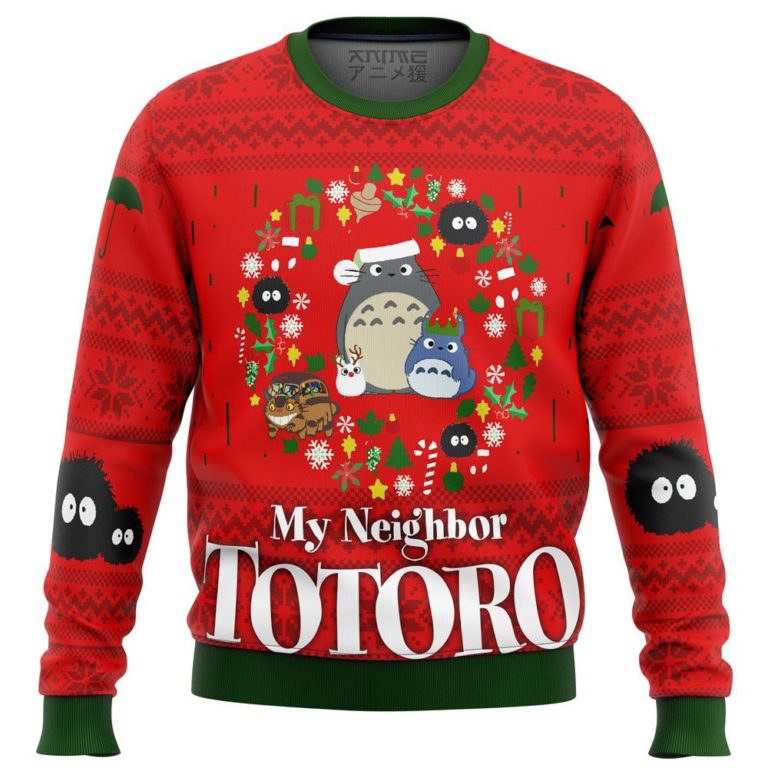 My Neighbor Totoro Christmas Premium Ugly Christmas Sweater