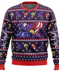 Neon Genesis Evangelion Evas Premium Ugly Christmas Sweater