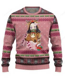 Nezuko Demon Slayer Ugly Christmas Sweater Nezuko Demon Slayer Ugly Christmas Sweater