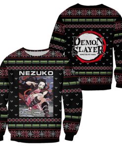 Nezuko Kamado Ugly Christmas Sweater Demon Slayer Anime Custom Clothes