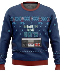 Nintendo Made In The 80s Premium Ugly Christmas Sweater